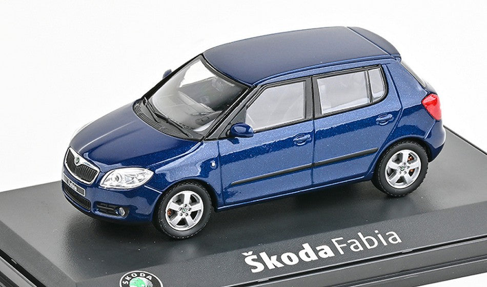 SKODA FABIA II 2006 BLUE 1:43 - Abrex - AB008KC