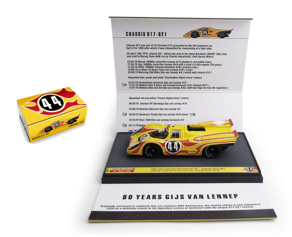 PORSCHE 917K N.44 WINNER ZANDWOORT 1970 VAN LENNEP ED.LIM.PCS 100 1:43 - Brumm - BMS2611