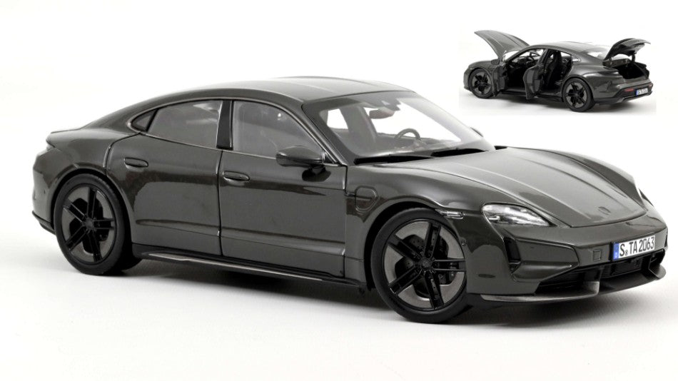 PORSCHE TAYCAN TURBO S 2024 GREY 1:18 - Norev - NV187654