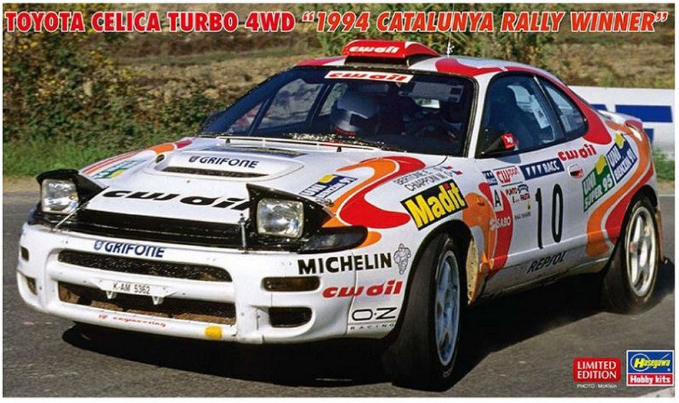 TOYOTA CELICA TURBO 4WD 1994 RALLY CATALUNYA WINNER KIT 1:24 - Hasegawa - HA20807