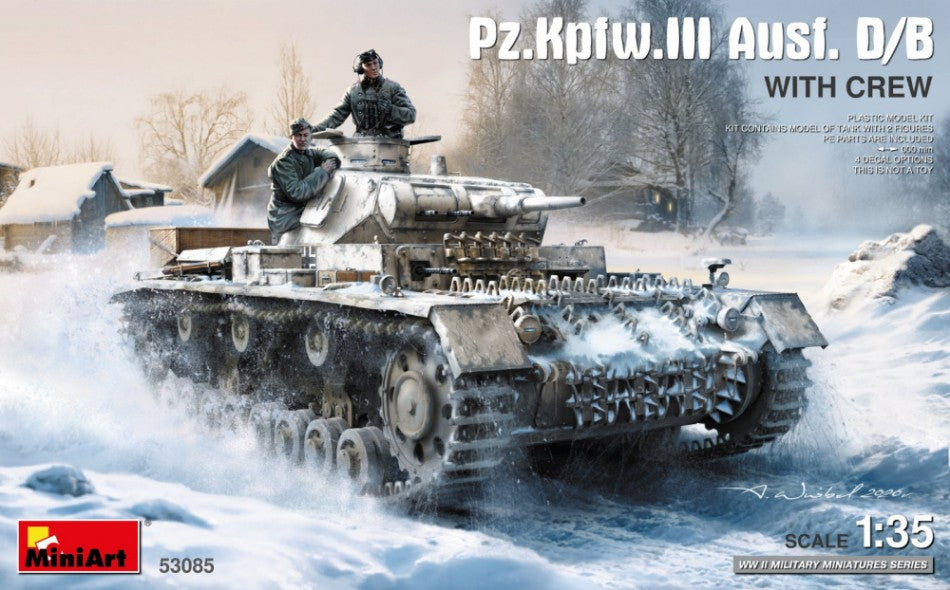 Pz.Kpfw.III Ausf. D/B WITH CREW KIT 1:35 - Miniart - MIN53085