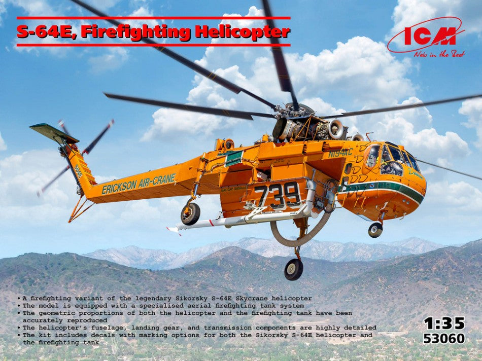 S-64E FIREFIGHTING HELICOPTER KIT 1:35 - ICM - ICM53060