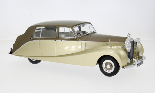 ROLLS ROYCE SILVER WRAITH EMPRESS BY HOOPER 1956 BROWN/GOLD 1:18 - ModelCarGroup - MCG18000