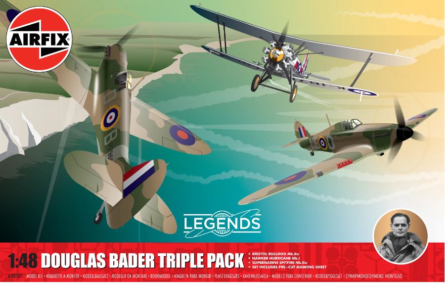 LEGENDS DOUGLAS BADER TRIPLE PACK KIT 1:48 - Airfix - A40101