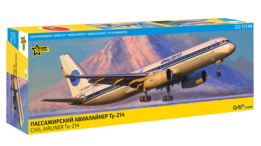 CIVIL AIRLINER TU-214 KIT 1:144 - Zvezda - Z7049