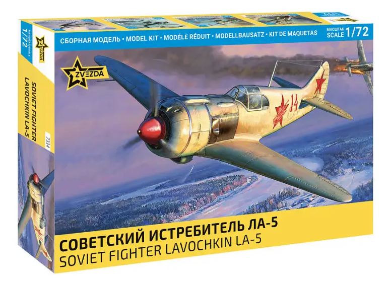 SOVIET FIGHTER LAVOCHKIN LA-5 KIT 1:72 - Zvezda - Z7334