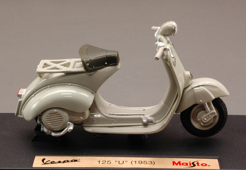 VESPA 125 "U" 1953 MOUSE-GREY 1:18 - Maisto - MI5083G