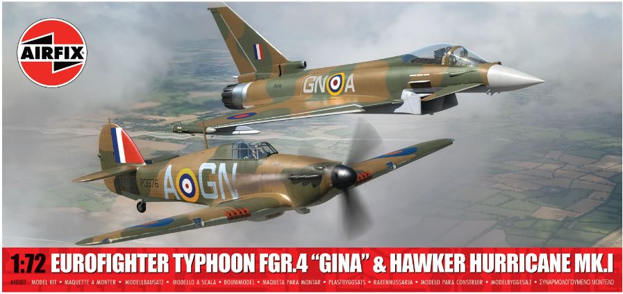 TWIN PACK - EUROFIGHTER TYPHOON FGR.4 (BLACKJAC) + SHORTS TUCAN KIT 1:72 - Airfix - A40002