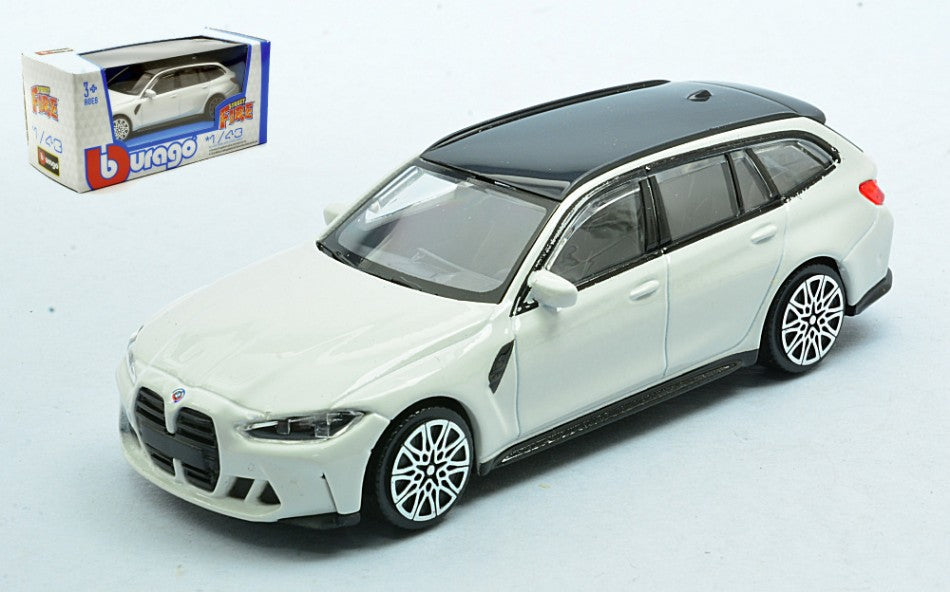 BMW M3 TOURING 2023 WHITE 1:43 - Burago - BU30479W