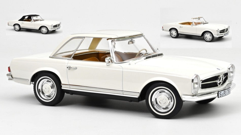 MERCEDES 230 SL 1963 WHITE 1:12 - Norev - NV123800