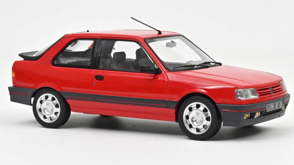 PEUGEOT 309 GTI 1998 VALLELUNGA RED 1:18 REPROD. - Norev - NV184880R