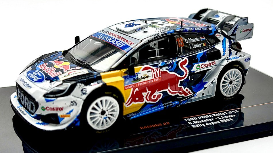 FORD PUMA N.13 RALLY1 JAPAN 2024 MUNSTER-LOUKA 1:43 - Ixo Model - RAM968