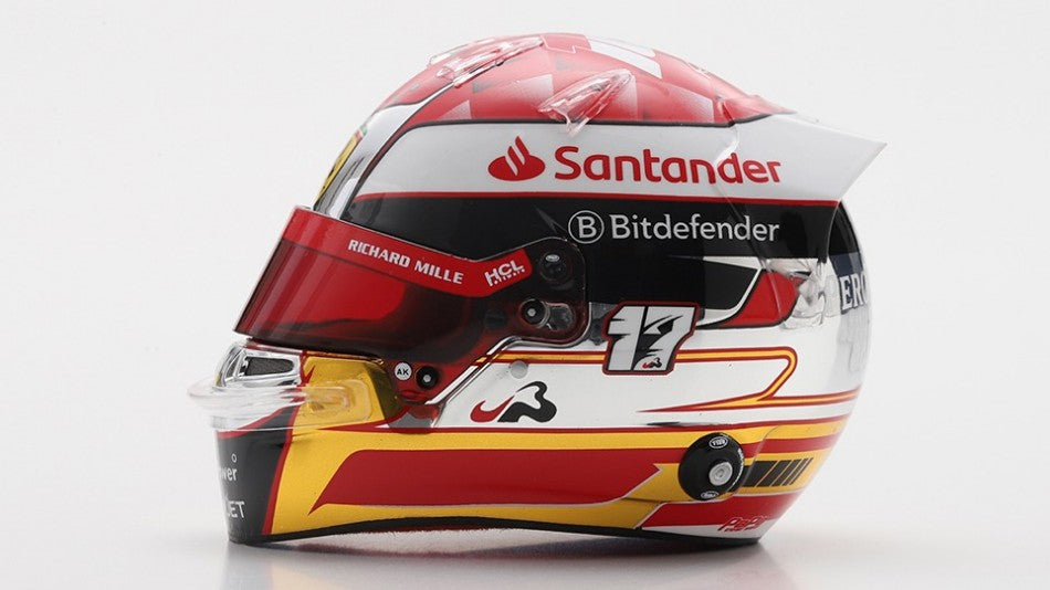 HELMET CHARLES LECLERC TEAM FERRARI HP JAPAN GP 2024 1:5 - Looksmart - LSHEL025