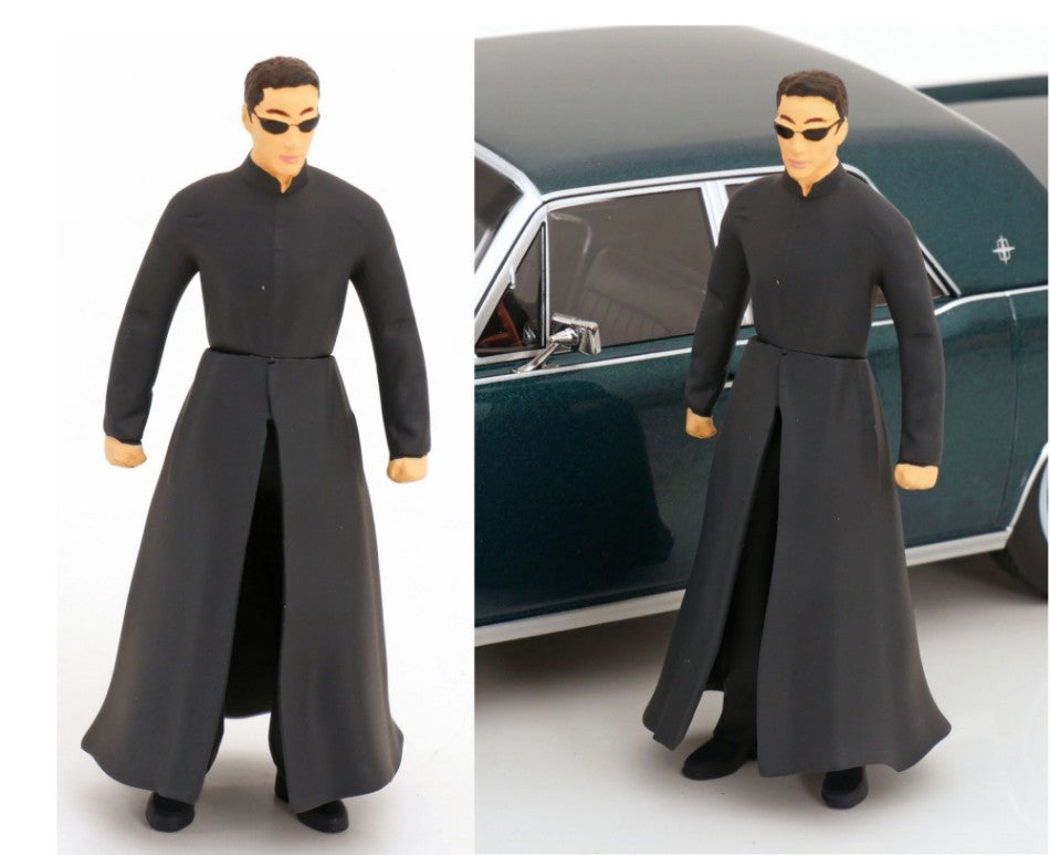 FIGURINE NEO DELLA SAGA CINEMATOGRAFICA THE MATRIX 1:18 - KK Scale - KKFIG056