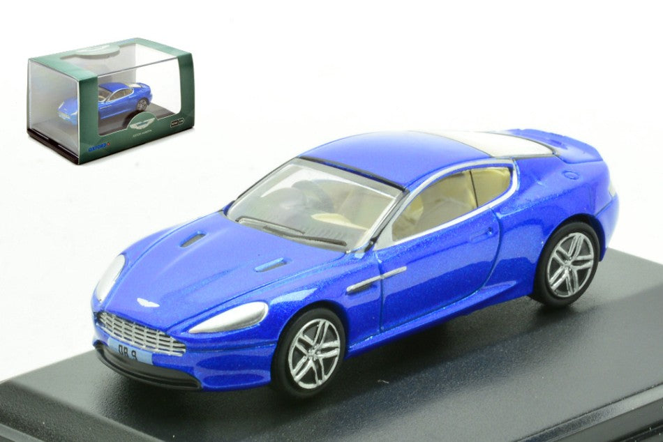 ASTON MARTIN DB9 COUPE' COBALT BLUE 1:76 - Oxford - OXF76AMDB9003