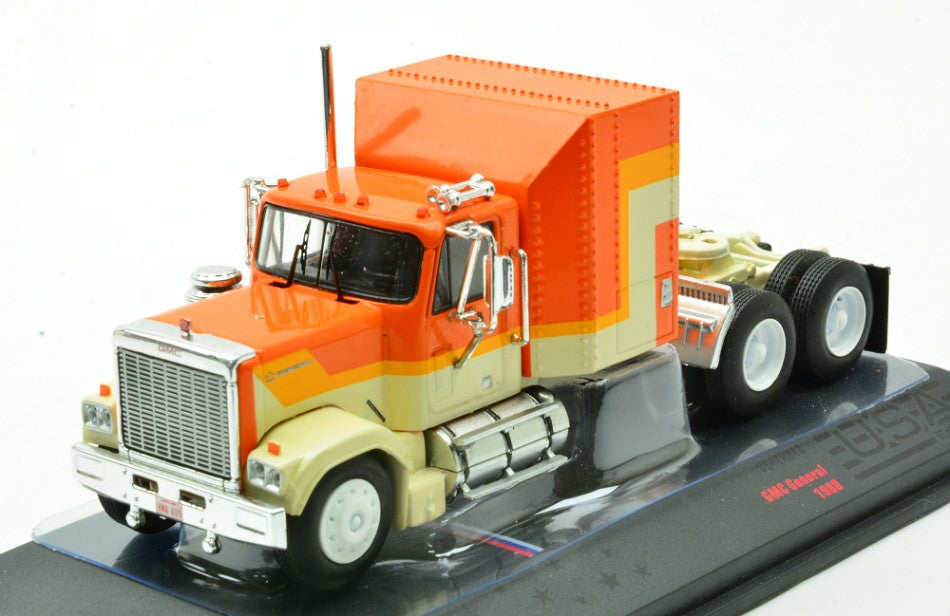 GMC GENERAL 1980 ORANGE/YELLOW 1:64 - Ixo Model - U64TR013