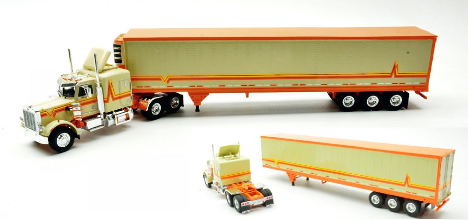 PETERBILT 359 1973 ORANGE-BEIGE 1:64 - Ixo Model - U64TRTR002M