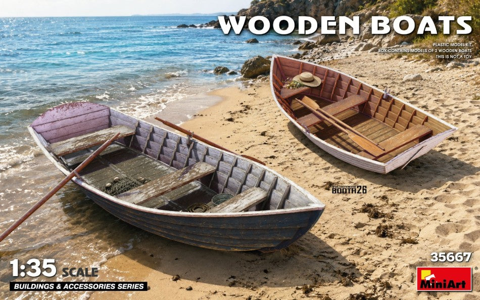 WOODEN BOATS KIT 1:35 - Miniart - MIN35667