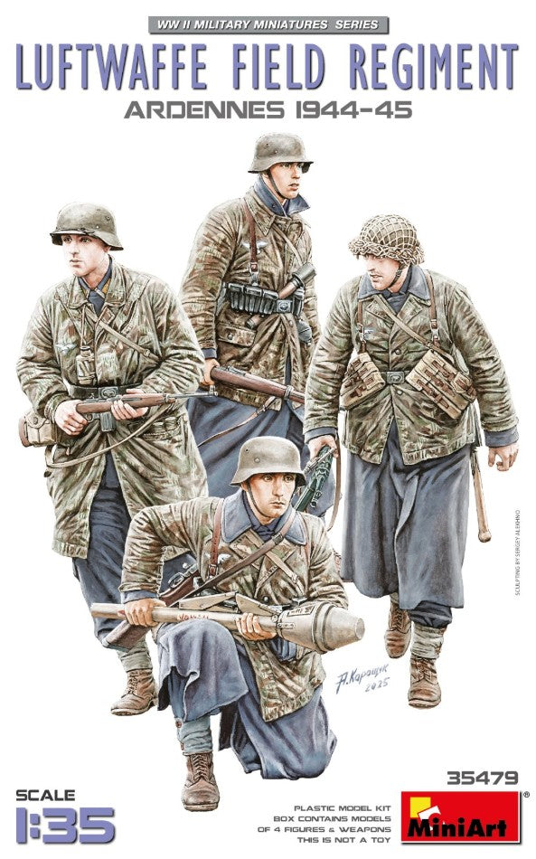 LUFTWAFFE FIELD REGIMENT ARDENNES 1944-45 KIT 1:35 - Miniart - MIN35479