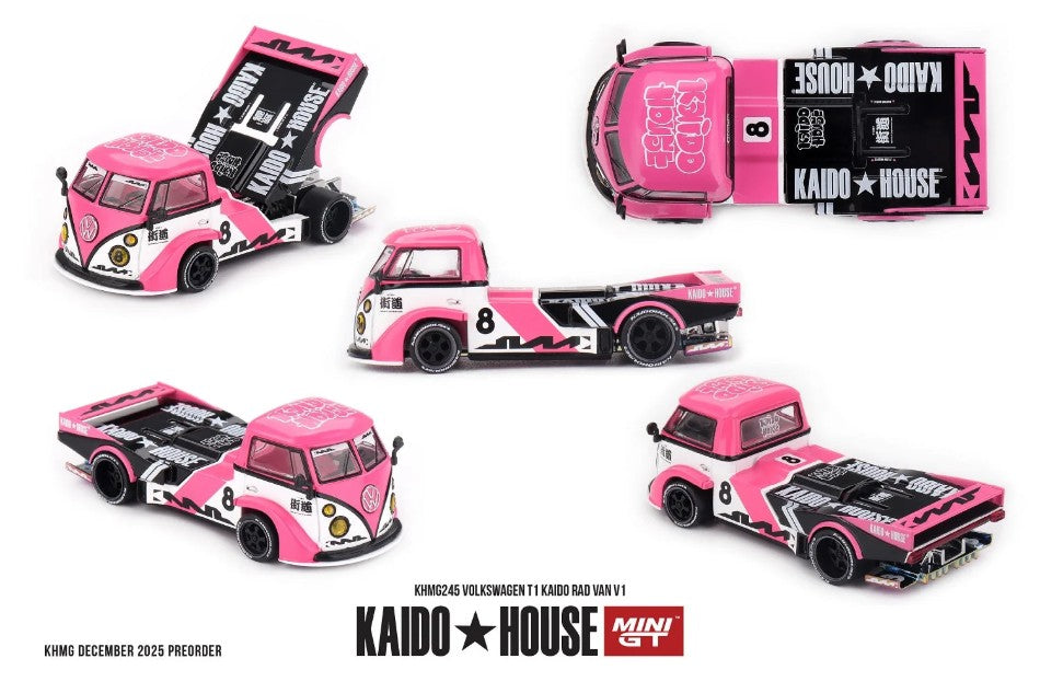 VOLKSWAGEN T1 KAIDO
RAD VAN V1 1972 1:64 - Mini GT - KHMG245