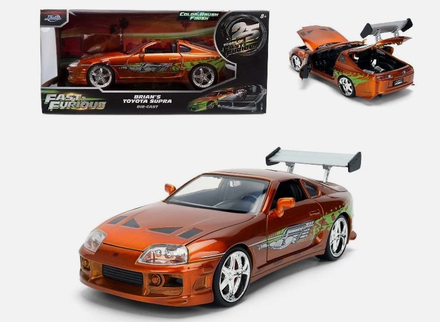 TOYOTA SUPRA FAST & FURIOUS ORANGE 1:24 - Jada Toys - JADA37703