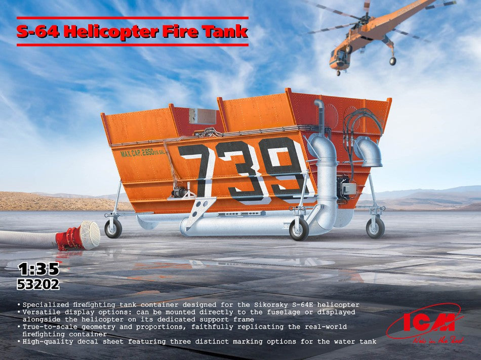 S-64 HELICOPTER FIRE TANK KIT 1:35 - ICM - ICM53202