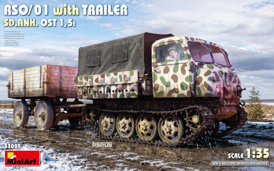 RSO/01 WITH TRAILER Sd.Anh. Ost 1,5 t KIT 1:35 - Miniart - MIN53005