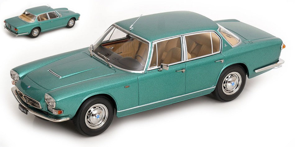 MASERATI QUATTROPORTE I 1965 GREENMETALLIC 1:18 - KK Scale - KKDC181516