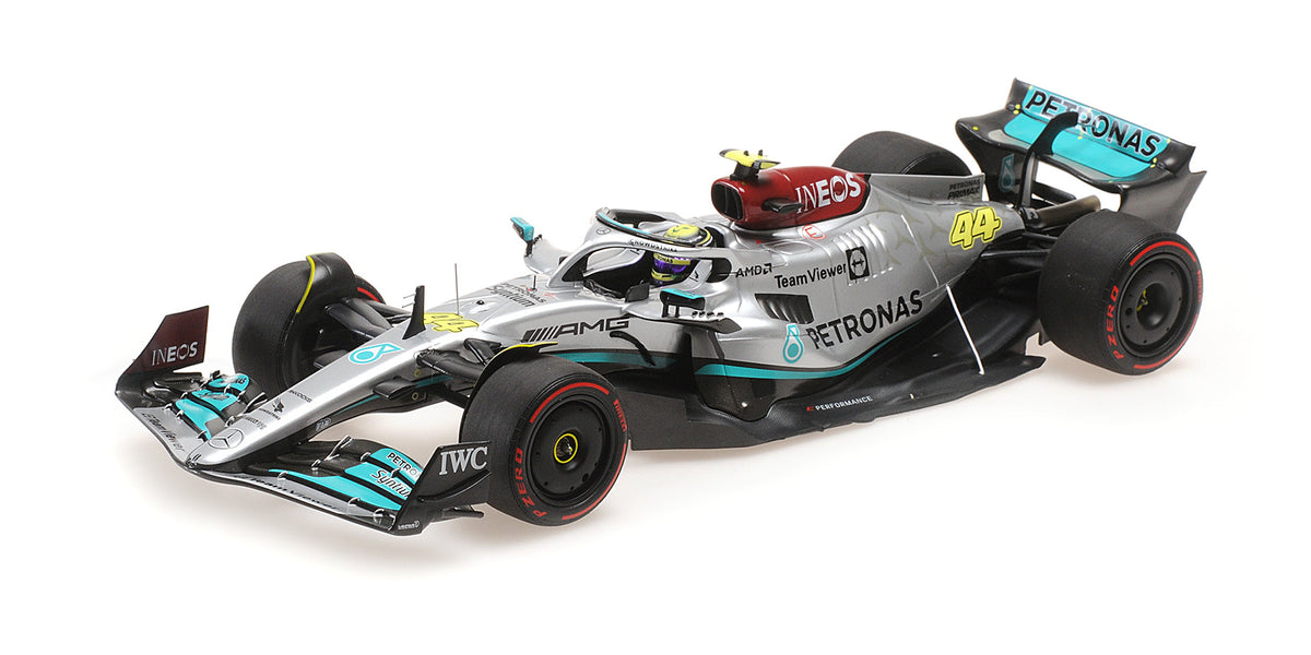 MERCEDES AMG W13 LEWIS HAMILTON 2ND PLACE BRAZILIAN GP 2022 - 1/18 - Minichamps