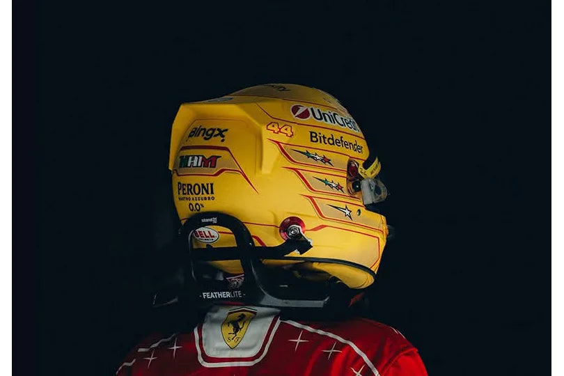 Lewis Hamilton Monza GP Helmet 2026 1:5 - Looksmart - LSHEL038