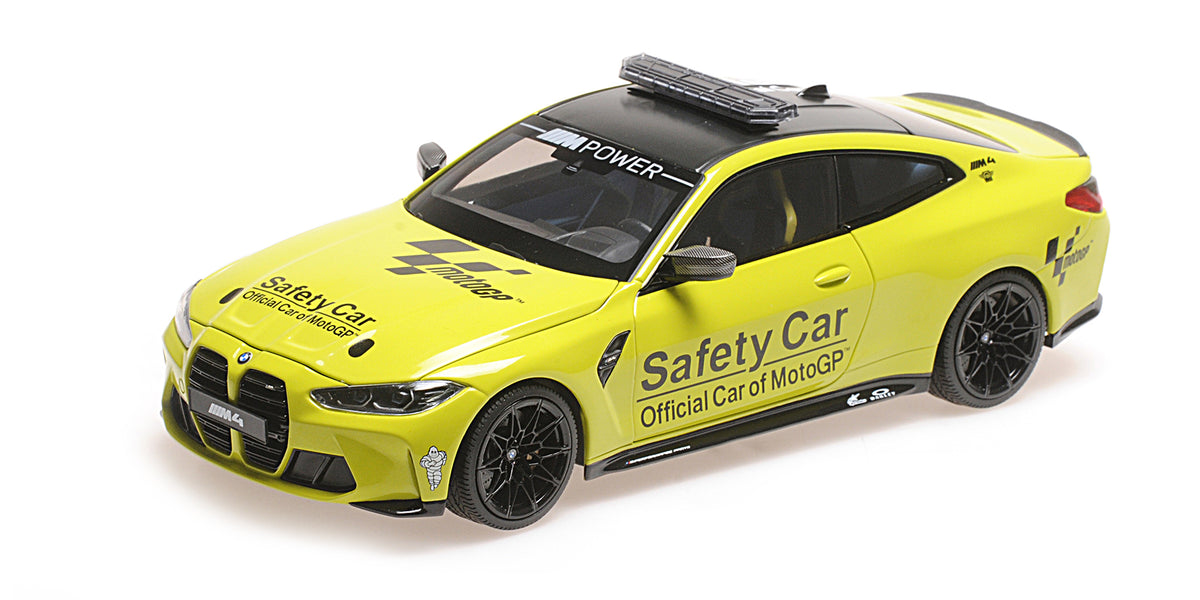 BMW M4 SAFETY CAR 2020 OFFICIAL CAR OF MOTOGP WITH OPENINGS - 1/18 - Minichamps