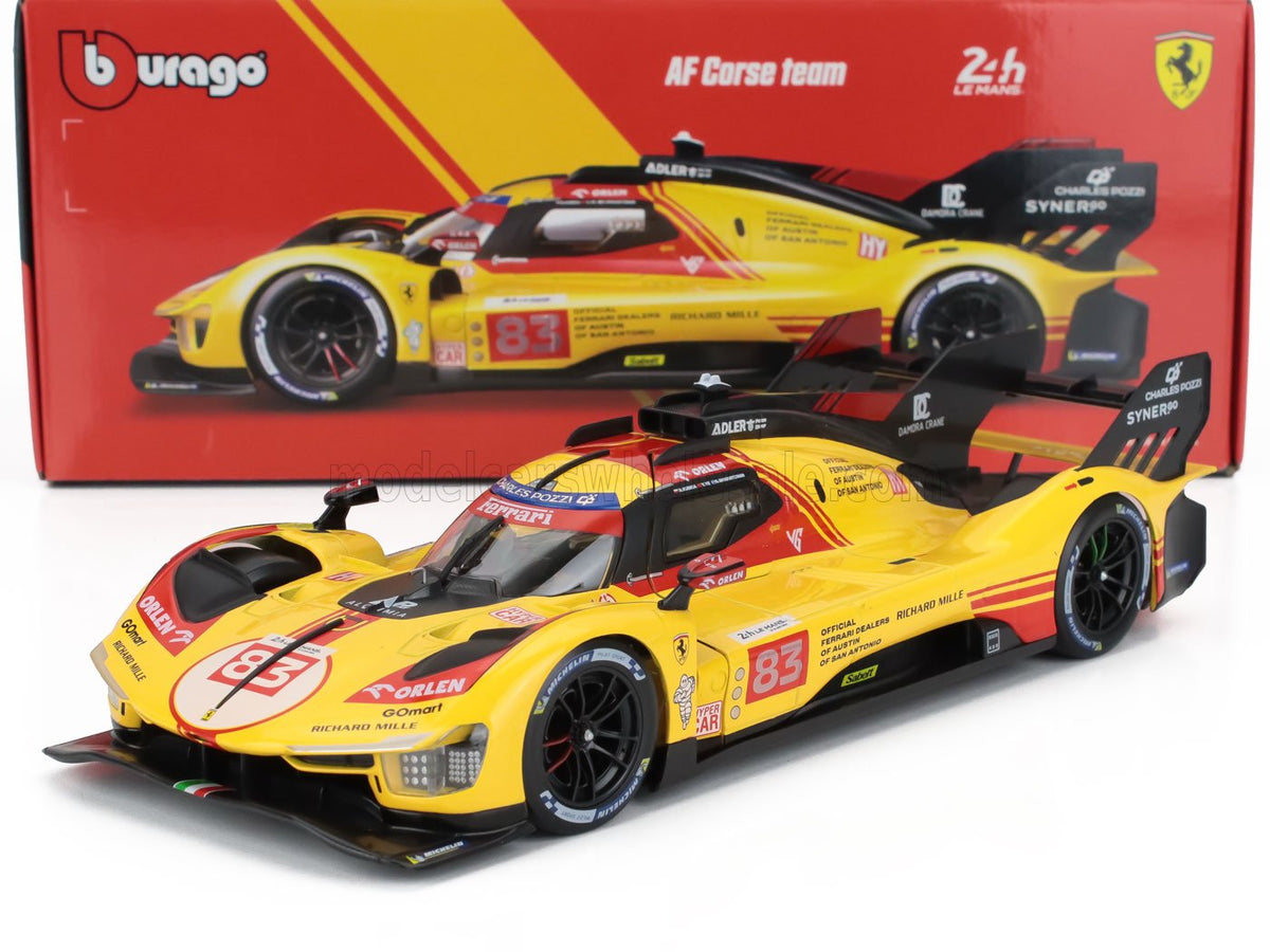 Ferrari 499P Hypercar AF CORSE N*83 2024 1:18 - Le Mans - BBurago