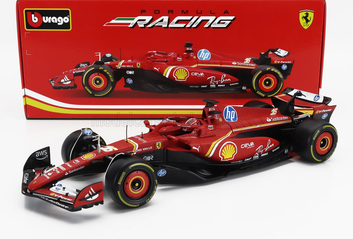 F1 Ferrari Sf-23 Charles Leclerc #16 2023 1/43 Bburago Acrílico