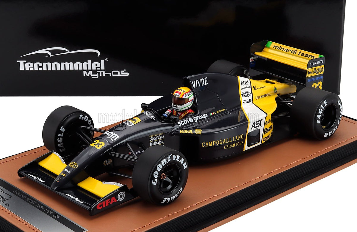 TECNOMODEL - 1/18 - MINARDI - F1 M191 FORD N 23 USA GP (with pilot figure) 1991 PIERLUIGI MARTINI - Tecnomodel