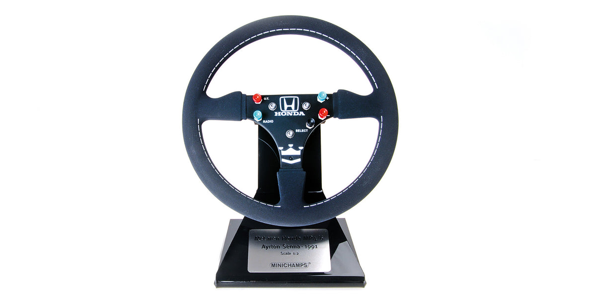 Volante - McLaren MP4/6 (1991) 1:2 - Ayrton Senna - World Champion - Minichamps