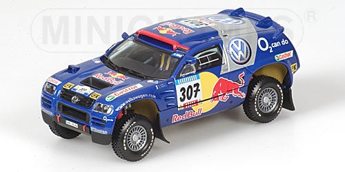 VOLKSWAGEN RACE TOUAREG SABY RALLY BARCELONA-DAKAR 2005 - 1/43 - Minichamps