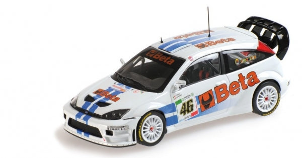 FORD FOCUS RS WRC BETA VALENTINO ROSSI CASSINA MONZA RALLY 2007 - 1/43 - Minichamps