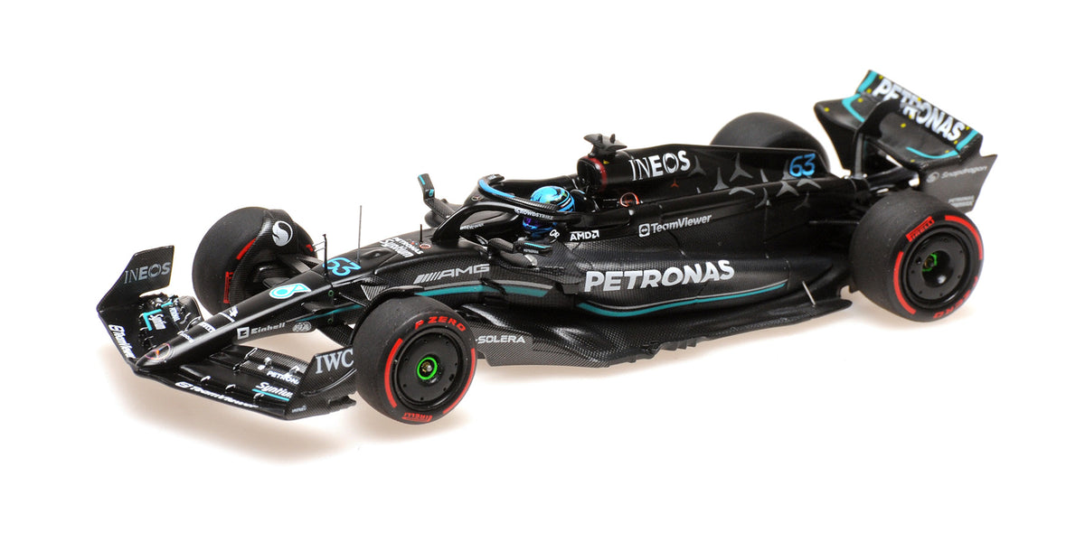 MERCEDES AMG W14 GEORGE RUSSELL 3RD SPAIN GP 2023 - 1/43 - Minichamps