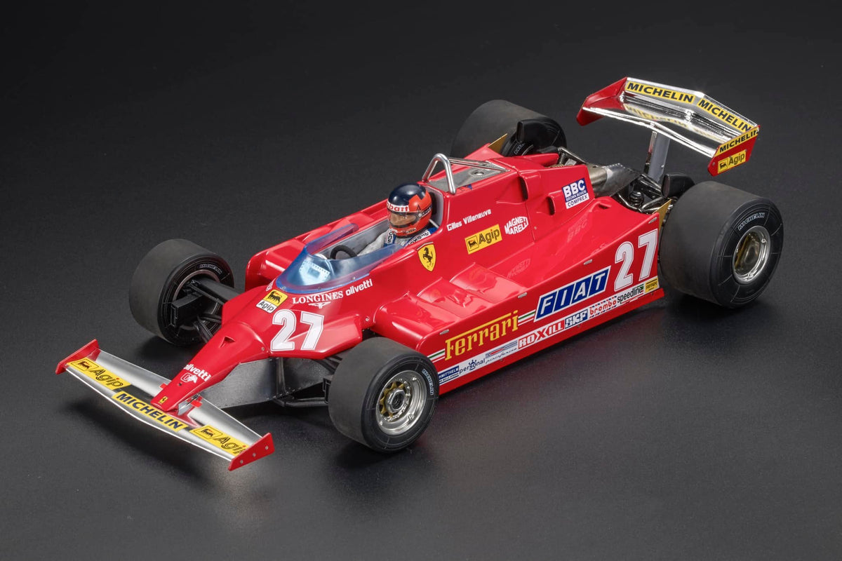 Ferrari - F1 126CX (1981) 1:18 - Long Beach GP with Driver - Gilles Vi