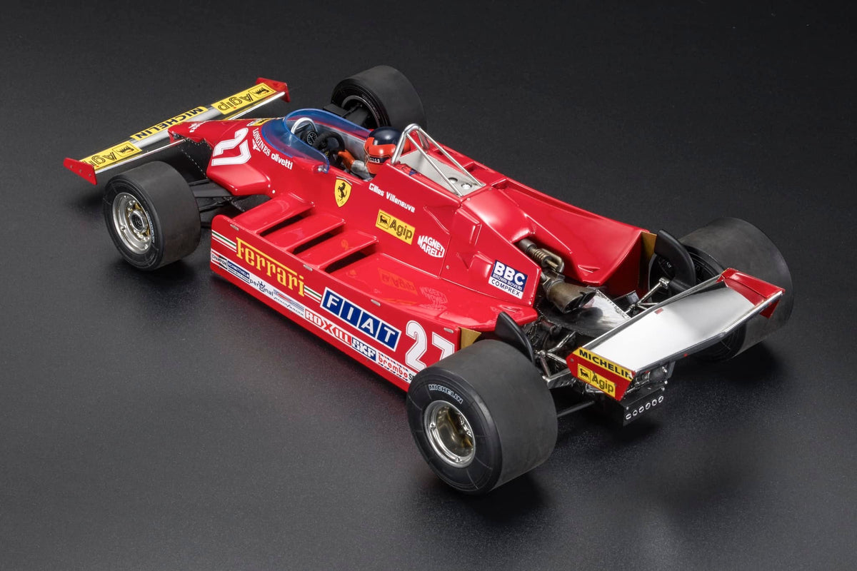 Ferrari - F1 126CX (1981) 1:18 - Long Beach GP with Driver - Gilles Vi