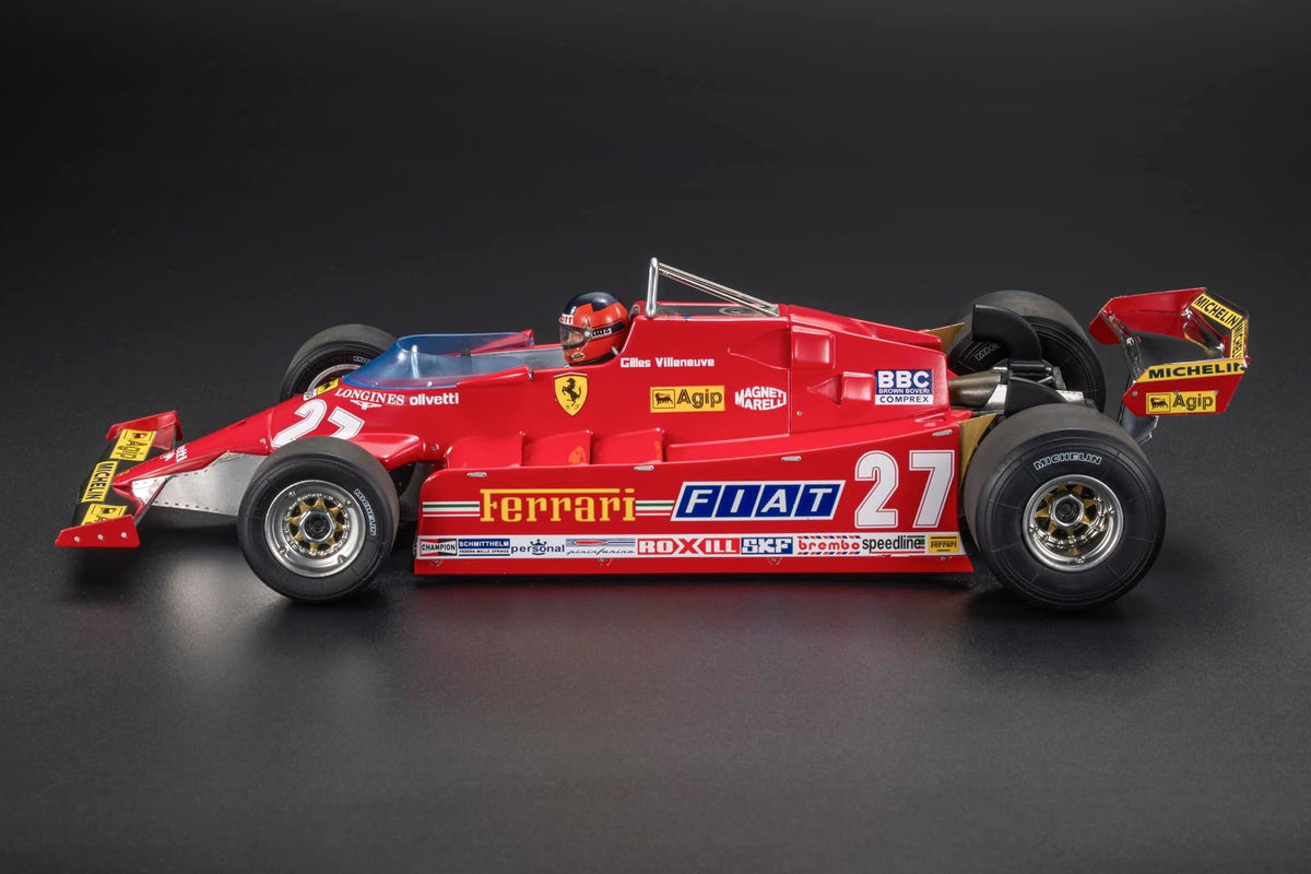 Ferrari - F1 126CX (1981) 1:18 - Long Beach GP with Driver - Gilles Vi