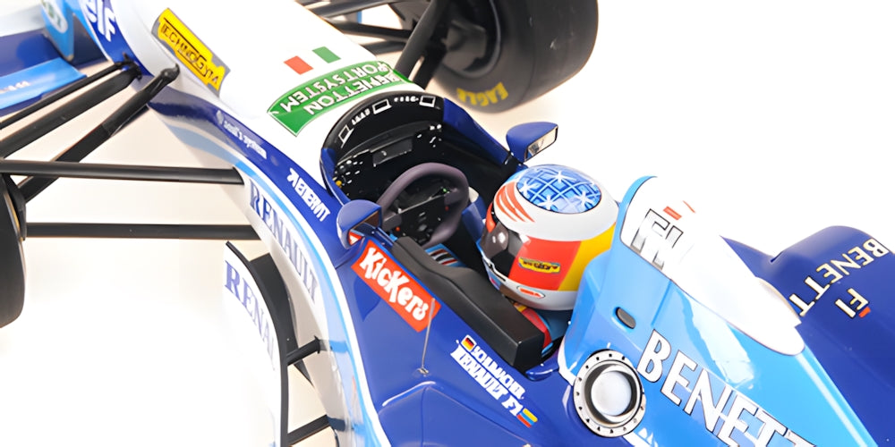Benetton - F1 Renault B195 n° 1 (1995) 1:18 - Michael Schumacher - Winner French GP - World Champion - Minichamps