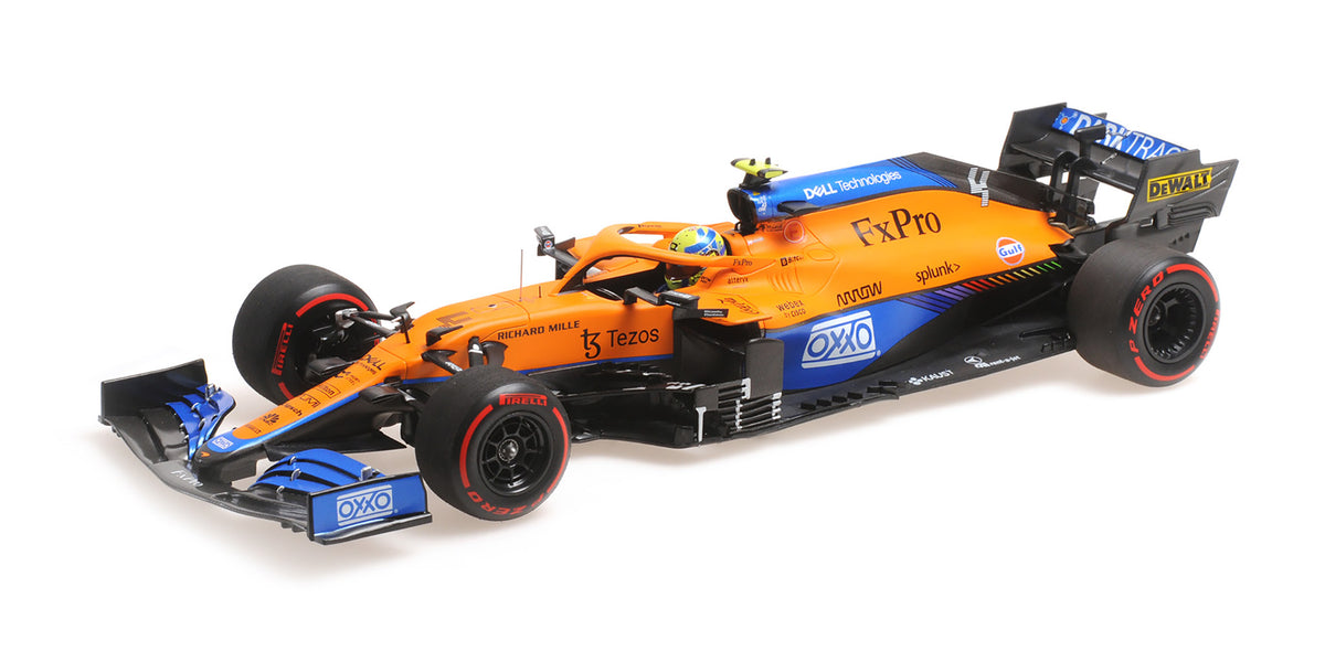 McLAREN F1 TEAM MCL35M LANDO NORRIS POLE POSITION RUSSIAN GP 2021 - 1/18 - Minichamps