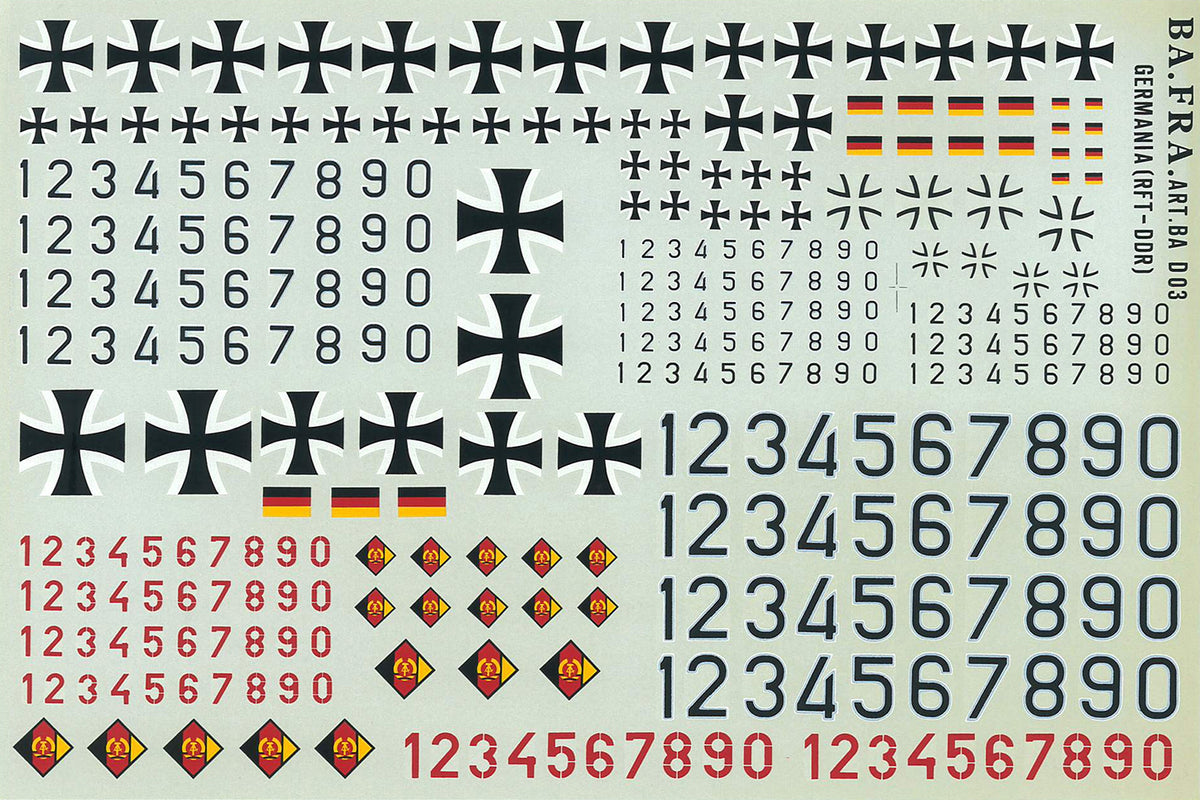 DECALS AEREI TEDESCHI 1/72 & 1/48 - - - Bafra