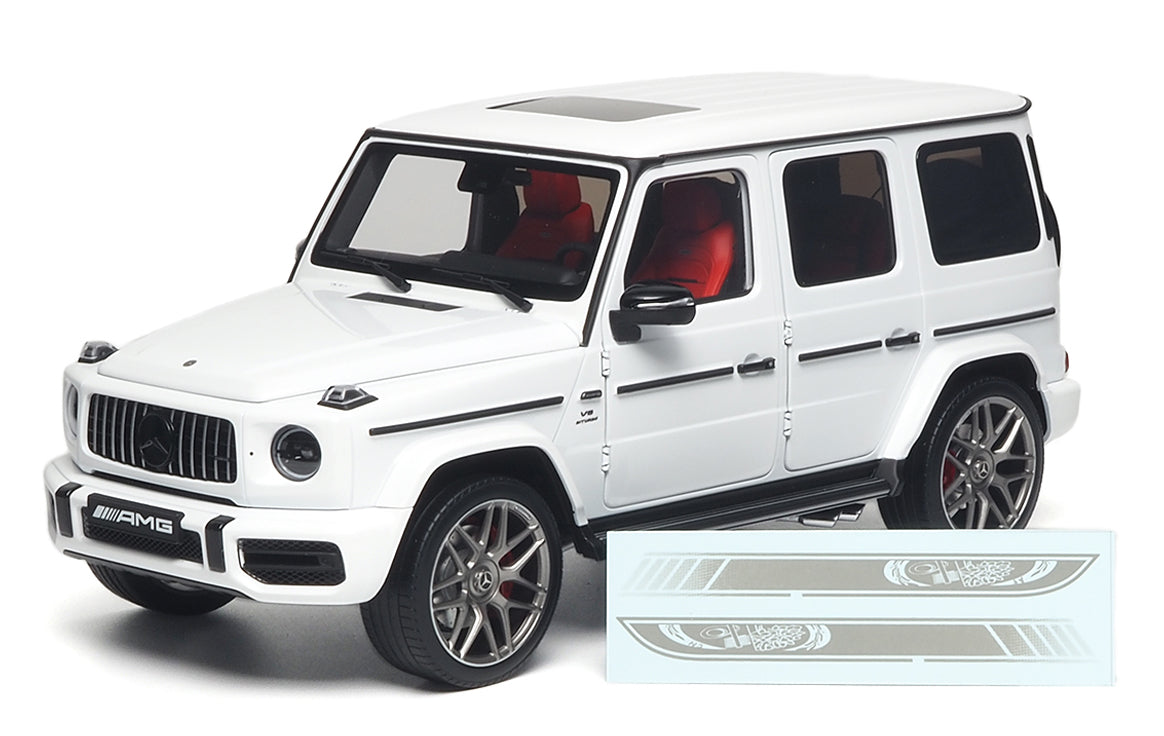 MERCEDES AMG G63 (W463) EDITION 55 OPALITH WHITE 2022 - 1/18 - Almost Real