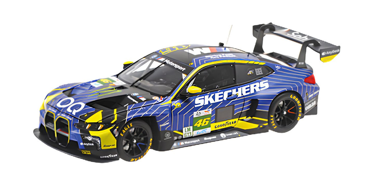 BMW M4 GT3 EVO TEAM WRT VALENTINO ROSSI KELVIN VAN DER LINDE 24H LE MANS 2025 - 1/18 - Minichamps