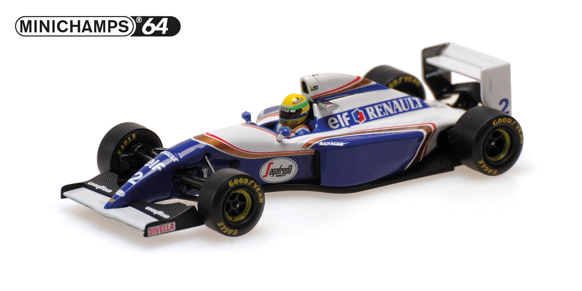 WILLIAMS RENAULT FW16 AYRTON SENNA SAN MARINO GP 1994 - 1/64 - Minichamps Senna Collection