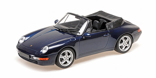 PORSCHE 911 (993) CABRIOLET BLUE METALLIC 1994 - 1/18 - Minichamps