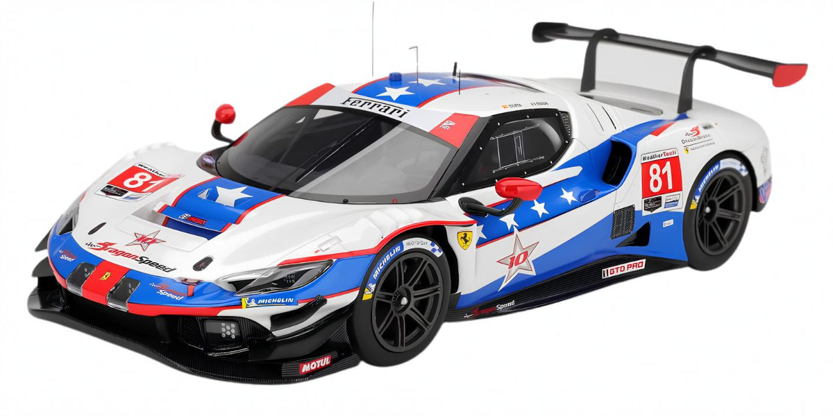 FERRARI 296 GT3 #81 DRAGONSPEED IMSA WATKINS GLEN 2025 - 1/18 - BBR MODELS