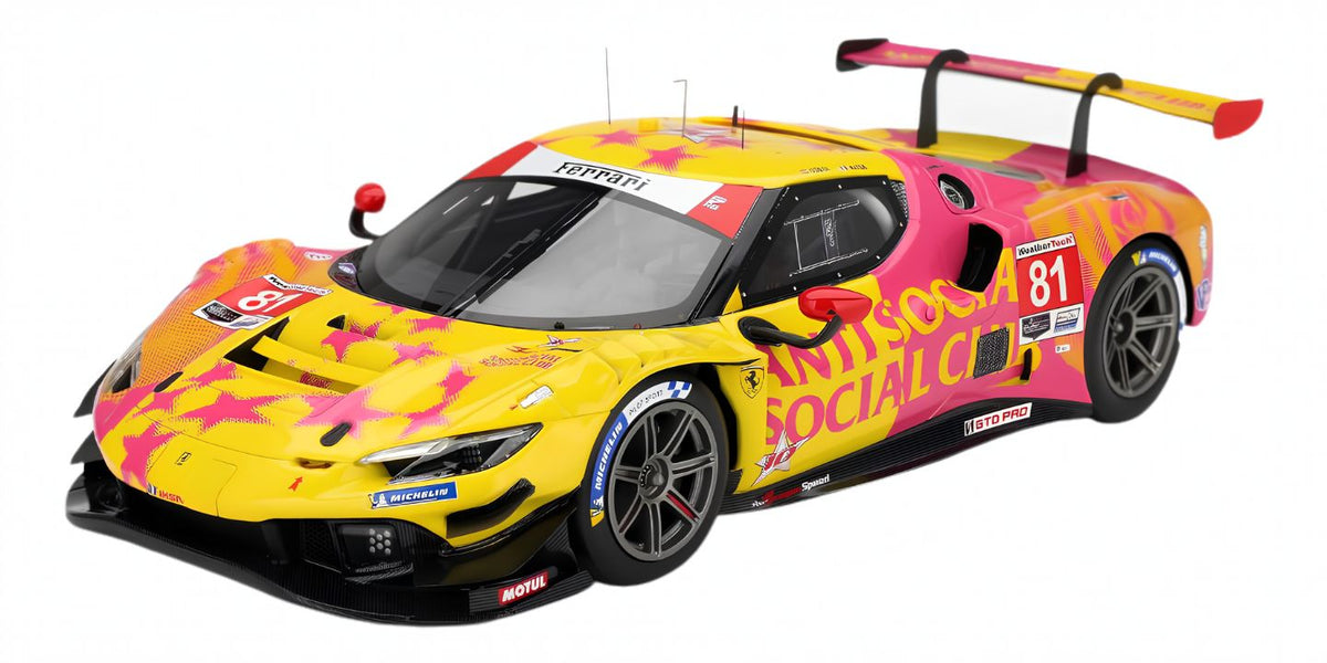 FERRARI 296 GT3 #81 DRAGONSPEED IMSA LAGUNA SECA 2025 - 1/18 - BBR MODELS